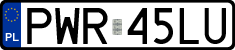 License plates of Poland, Regular car plates