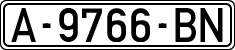 License plates of Spain, 1971 year series