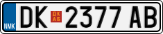 License plate of North Macedonia, Regular plates (2012)