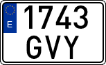 License plates of Spain, Ordinary (2000)