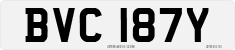 License plate of the United Kingdom, 1963 year system
