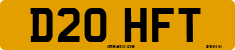 License plate of the United Kingdom, 1983 year system
