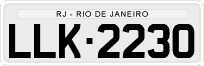 License plate of Brazil, Private owners (1990)