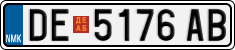 License plate of North Macedonia, Regular plates (2012)