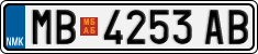License plate of North Macedonia, Regular plates (2012)