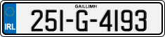 License plate of Ireland, Regular plates