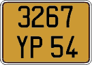 French license plate, FNI