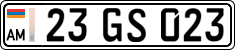 License plate of Armenia, Private owners