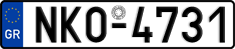 License plate of Greece, Cars