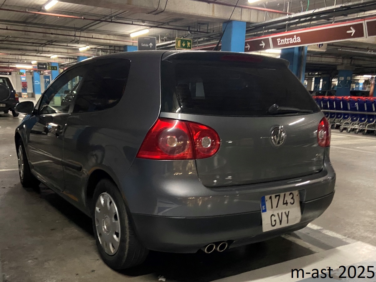 1743 GVY, Volkswagen Rabbit 2nd gen 3-door Hatch (1K1; NA-market), 2007–2009