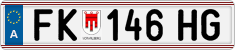 License plate of Austria, Regular plates