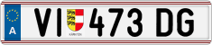 License plate of Austria, Regular plates