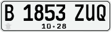 License plate of Indonesia, Regular plates