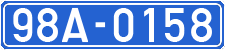 License plate of Vietnam, Government and public administrations