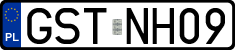 License plates of Poland, Regular car plates