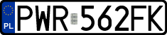 License plates of Poland, Regular car plates