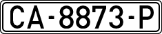 License plates of Spain, 1971 year series