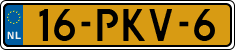 License plate of the Netherlands, Cars