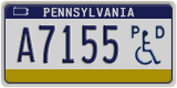 Pennsylvania, Vehicles for disabled persons