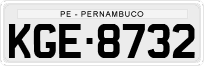 License plate of Brazil, Private owners (1990)