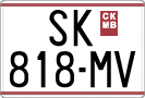 License plate of North Macedonia, Regular plates (1993)