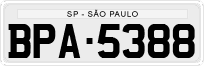 License plate of Brazil, Private owners (1990)