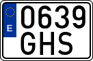 License plates of Spain, Ordinary (2000)