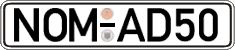 German license plate, Regular plates