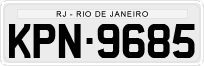 License plate of Brazil, Private owners (1990)