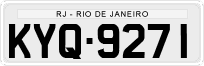 License plate of Brazil, Private owners (1990)