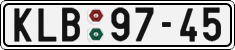 License plate of the Czech Republic, Cars (1960)