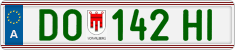 License plate of Austria, Regular plates