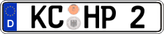 German license plate, Regular plates