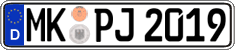 German license plate, Regular plates