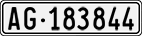 License plate of Switzerland, Cars