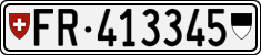 License plate of Switzerland, Cars