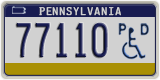 Pennsylvania, Vehicles for disabled persons