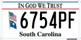 South Carolina, In God We Trust (1234AB/123 4AB)