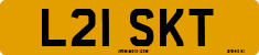 License plate of the United Kingdom, 1983 year system