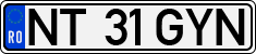 License plate of Romania, Regular plates