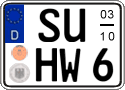German license plate, Seasonal plates