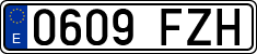 License plates of Spain, Ordinary (2000)