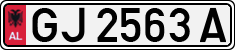 License plate of Albania, Cars (1993)