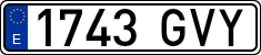 License plates of Spain, Ordinary (2000)