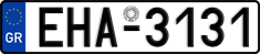 License plate of Greece, Cars