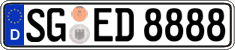 German license plate, Regular plates