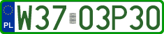License plates of Poland, Professional plates