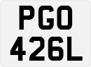 License plate of the United Kingdom, 1963 year system