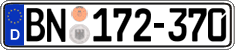 German license plate, Diplomatic