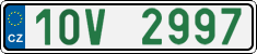 License plate of the Czech Republic, Oldtimers (2001)